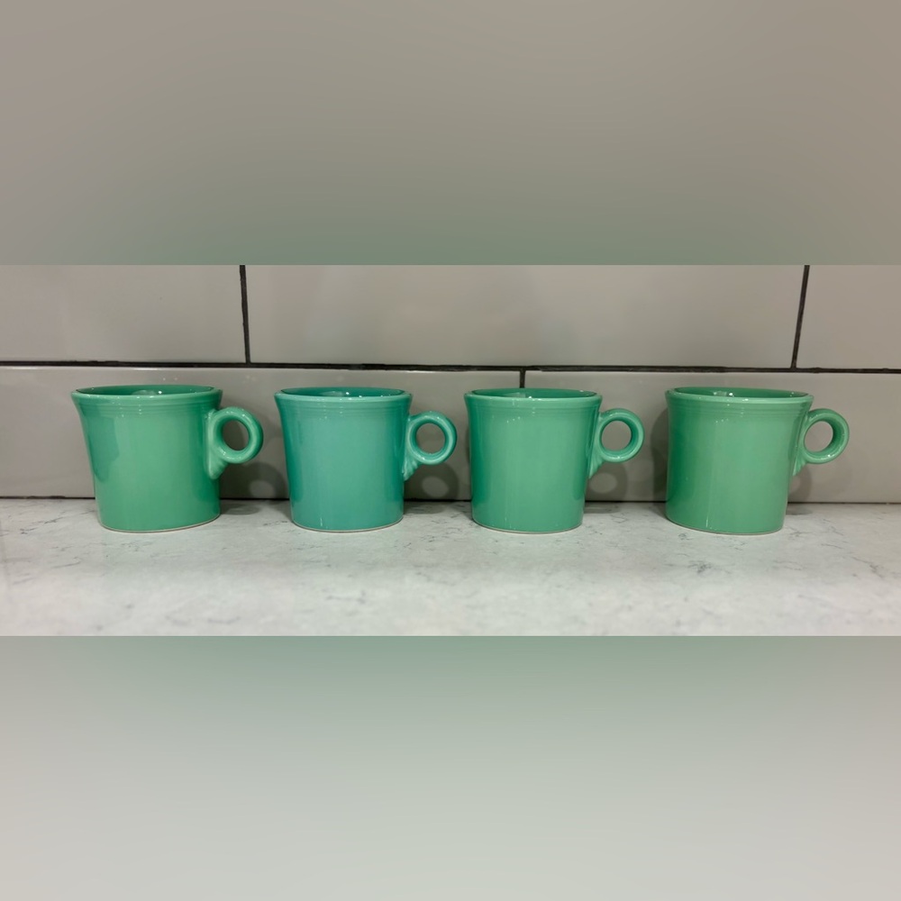 Fiesta Green Stoneware Mug Set